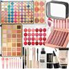 HOORayeah Trousse Trucchi Donna - Set Trucchi con 2 Colori Oversize Palette Ombretti - Trousse Trucchi Ragazza Portatile da Viaggio
