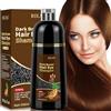 JELMOK Black Hair Dye Shampoo 3 in 1,Colorante Nero per Donna Uomo,Colorante Capelli Istantaneo, Shampoo Capelli Colorati,Hair Color- Naturale-per Capelli 500ML(Marrone Scuro)