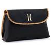 ALVIERO MARTINI PRIMA CLASSE POCHETTE #BEAUTY SQUADRATO MEDIO CON PATTA GRANATO SINTETICO NERO