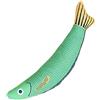 Generic Cat Chew Toy - Feluto di pesce interattivo Catnip Saury per gattini interni | Giocattolo morbido e morbido con suoni increspati, giocattolo per animali domestici durevoli per esercizio fisico, pulizia