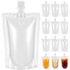 BESPORTBLE 100 boccette da crociera in plastica, occultabili e riutilizzabili da crociera, sacchetti per bevande (100 ml)