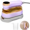 HNCY Mini Ferro da Stiro da Viaggio, 1200W Ferro Da Stiro Portatile, Mini Ferro da Viaggio Girevole 180° Pieghevole, 20s Riscaldamento Rapido, Stiratore Verticale per Uso Domestico e in Viaggio, Viola