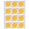 Haofy Chip LED Integrato COB, 12 Pezzi Chip LED Rotondo COB Ad Alta Potenza 12W 36‑41V 1080LM per Illuminazione Interna Fai da Te (Bianco)(Luce Calda)
