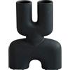 101 COPENHAGEN - Vaso Cobra - Nero - Ceramica - Designer Tommy Hyldahl