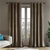 Deconovo Tende in Velluto Completamente Oscuranti, Tende per Isolamento Termico, Adatte per Camera da Letto e Soggiorno, Eleganti e Lussuose, con Occhielli, 2 Pezzi, 140x280 CM, Marrone Chiaro