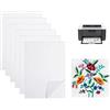 Yeenano Carta Ricamo Idrosolubile,Stabilizzatori per Ricamo,6 PCS A4 Idrosolubile Autoadesivo Stabilizzatori per Cucito,Carta da Ricamo Stampabile o Disegnabile per Ricamo a Mano e a Macchina (29.7x21cm)