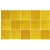 Ulticool - Adesivi impermeabili per piastrelle - giallo sole natura - 15x15 cm - 15 pezzi adesivi autoadesivi per piastrelle in pellicola - bordatura per parete bagno - parete cucina