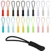 LuminaryLair 120 Pezzi Cordino Cerniera Lampo,Sostituzione Cerniera Tira Zip Estensione | 20 Colori Nylon Cord Cerniera Tiretto,Sostituzione Etichette Con Cerniera Lampo,per Cerniere su Zaini,Abbigliamento Sportivo