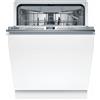 Bosch SMH6ZCX10E 6 Lavastoviglie integrata totale cm. 60 - 14 coperti - cerniere sliding ( zoccolo min 5 cm ) - Larghezza 60 cm - Altezza 82 cm - Classe B - Home connect Wifi - Assorbimento 0.65 kW