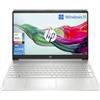 HP Laptop 15s-fq5001sl, Intel Core i5-1235U, RAM 8GB DDR4, SSD 512GB, Intel Iris Xe, Display 15.6" FHD SVA, Antiriflesso, Wi-Fi, Lettore SD, Webcam HD, Windows 11, Argento