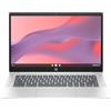 HP Chromebook 14a-nf0008nl, Intel N100, 4GB RAM LPDDR5, 64GB eMMC, Display 14" HD IPS 250 Nits, Antiriflesso, Micro-edge, Grafica Intel UHD, 720p Privacy Cam TNR, ChromeOS, Argento