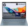 HP Pavilion Plus 14-ew1004sl Notebook, Intel Core Ultra 5-125H, Intel Evo Edition, AI, RAM 16 GB, 512 GB SSD, Display 2K IPS 300 Nits 120 Hz, Wi-Fi 6E, Webcam 5MP, Windows 11, Azzurro