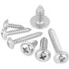 FTVOGUE 220pcs M3 M4 M5 304 Testa in acciaio inox a testa bombata con vite autofilettante Set con scatola