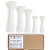 Haus Projekt Fascette in Plastica per Cavi Dimensioni Miste, Bianco - Set da 500 Assortite per Gestione e Organizzazione, Elettricista, Piccoli e Lunghi