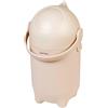 Nattou Dropy Secchio per pannolini, inodore, facile da aprire con una mano, 49,5 x 28 cm, polipropilene,ABS, beige