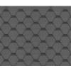 TIMBELA Set di tegole bituminose Hexagonal Rock H550BLACK, Copertura bituminosa di Colore Nero M550 per casetta da Giardino