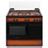 SCHAUB-LORENZ CUCINA 90CM 5F.GAS F.GAS C/GRILL EL. MARRONE