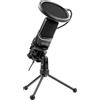 ITEK Microfono USB Itek M100 Condensatore con Treppiede e Antipop Studio e Streaming