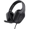 Trust Gaming GXT 418 Rayne Cuffie Gaming Leggere per PC Xbox PS4 PS5 Switch Mobile, Driver da 50 mm, Jack Audio 3.5 mm, Cavo 2m, Cuffie con Microfono Over-Ear, Nero