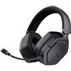 Trust Gaming Trust GXT 1493 Ravox Cuffie Gaming Wireless Bluetooth + 2.4 GHz per PS5 PS4 Switch PC Mobile, Driver da 50 mm, Batteria da 70 Ore, Bassa Latenza, Cuffie Bluetooth Over Ear con Microfono, Nero
