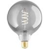 Eglo connect.z - Lampadina LED Smart Home E27, G125, ZigBee, app e controllo vocale Alexa, dimmerabile, colore luce: bianco caldo, 4 W, design vintage in vetro fumé