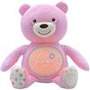 Chicco First Dreams Orsacchiotto Peluche Baby Bear, Soffice Pupazzo Proiettore con Luce Notturna Bambini, Effetti Luminosi e Rilassanti Melodie, Rosa - Giochi Neonato 0 Mesi +
