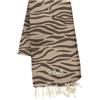 Saint Barth FOUTAS, Telo mare in cotone jacquard - FANGO/BEIGE