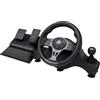 Trust Gaming Trust GXT 289 Movi Volante per PS4, PC, Xbox Series X/S, Nintendo Switch, Volante da Corsa da Gaming con Pedali e Leva del Cambio per Simulatore di Guida/Farming Simulator / F1 / Gran Turismo