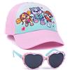 Paw Patrol Girls cap e Occhiali da Sole GRATUITI | Cappello da Baseball Regolabile per Bambini Skye Everest Marshall Rosa | Regali di Merchandising di programmi televisivi