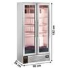 Frigo Vetrina Per Frollatura Carne +2°/+10°C 458 Lt 2 Ante Battenti Con Luce UVC e Umidità Regolabile