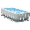 Intex Piscina fuori terra con struttura rettangolare intex prisma metal frame grigio chiaro 488x244x107 cm - cod. 26792np
