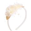 IYOU Fiore Sposa Cerchietti Floreale Avorio Copricapo Battesimo Festa Compleanno Accessori per Capelli per Bambine