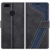 MOBESV Custodia per Oneplus 5T, Cover a Libro Magnetica Custodia in pelle Per Oneplus 5T, Elegante Nero