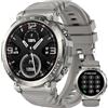 PYRODUM 1.52 Orologio Smartwatch Uomo, AMOLED Orologio Militare con 118 Modalità Sportive, Password, Sonno/Cardiofrequenzimetro/Contapassi, Impermeabile Orologio Fitness, Android iOS