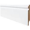 ONLYWOOD.IT Onlywood Battiscopa bianco in Mdf EVE Spessore 14 mm x Altezza 75 mm - Zoccolino Battiscopa Modello Inglese Ducale - Asta da 2,4 m