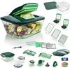 Genius Nicer Dicer Chef | Set Deluxe | 34 pezzi | per frutta e verdura | noto dalla TV