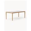 Westwing Collection Tavolo con piano effetto marmo Jackson, varie misure - Marrone, Bianco