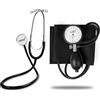 Pulox Stetoscopio a testa piatta & Misuratore di pressione manuale (sfigmomanometro aneroide) in un set con borsa