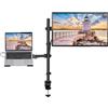 Manhattan Supporto da scrivania, Braccio per Monitor 13''-32'' e mensola per Laptop