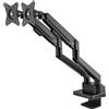 Manhattan Supporto da scrivania doppio Monitor 17''-32'' con molla a gas e Docking Station 8-in-1
