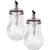 MAURY'S IL NUMERO UNO DEL RISPARMIO MAURY'S SET 2 DOSAZUCCHERO IN VETRO E ACCIAIO7,5 X H 13 CM
