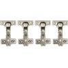 LIKERAINY 95 Grado Cerniera 26mm Mezza Battuta Esterna senza Ammortizzatore Montaggio Slide-on per Ante Mobili da Cucina Gabinetto Cerniere per Armadio Porta 4 Pezzi
