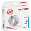 Meto Etichette per prezzatrici (32x19 mm, 2 linee, 10.000 pezzi, bianco, permanente, per Meto, Contact, Sato, Avery, Tovel, Samark, ecc.)
