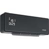 Concept QH4100 Radiatore elettrico in ceramica, 2 impostazioni: 1000 e 2000 W, montaggio a parete, controllo app, telecomando, display LED con indicatore di temperatura, timer, grigio