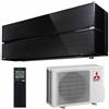 Mitsubishi Electric Climatizzatore Condizionatore Inverter serie Kirigamine Style 12000 Btu Black R-32 Wi-Fi A+++ R32 MSZ-LN35VG/B + MUZ-LN35VG/B