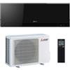 Mitsubishi Electric Climatizzatore Condizionatore Inverter serie Kirigamine Zen 12000 Btu Black R-32 Wi-Fi A+++ R32 MSZ-EF35VGKB + MUZ-EF35VGK