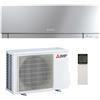 Mitsubishi Electric Climatizzatore Condizionatore Inverter serie Kirigamine Zen 12000 Btu Silver R-32 Wi-Fi A+++ R32 MSZ-EF35VGKS + MUZ-EF35VGK