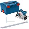 Bosch Sega circolare Bosch GKS 55+ GCE + FSN 1400 16,5 cm Nero, Blu 4700 Giri/min 1350 W [0615990M91]