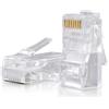 VULTECH Connettori Trasparenti Passanti RJ45 Vultech 50 Pz. 8P8C Plug SN21405 Cat5e