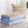goodFarewell Cuscino Coperta 2 in 1 Triangolo marrone Trapunta Cuscino Multifunzionale Coperta Cuscino Schienale Cuscino Tappetino Nap Cuscini per Divano Letto Sedia da Ufficio